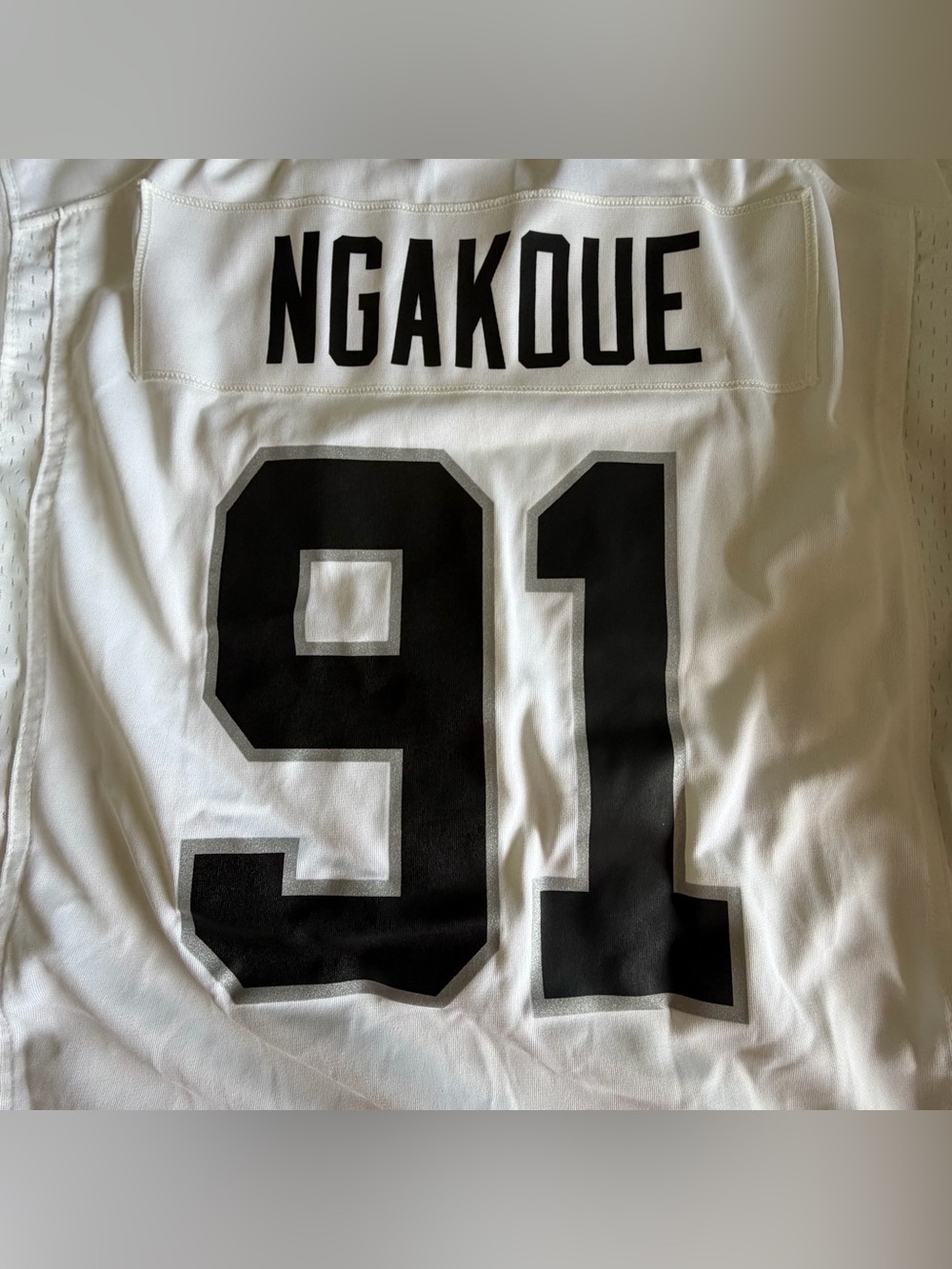 Nike Jacksonville Jaguars Yannick Ngakoue #91 Stitched Jersey Large White NFL